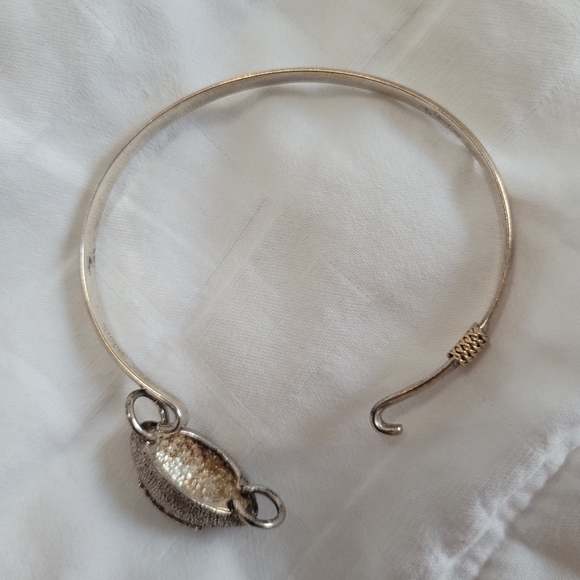 RARE 14K Gold & 925 University of Michigan Wolverines Football Charm Bracelet - Picture 12 of 15